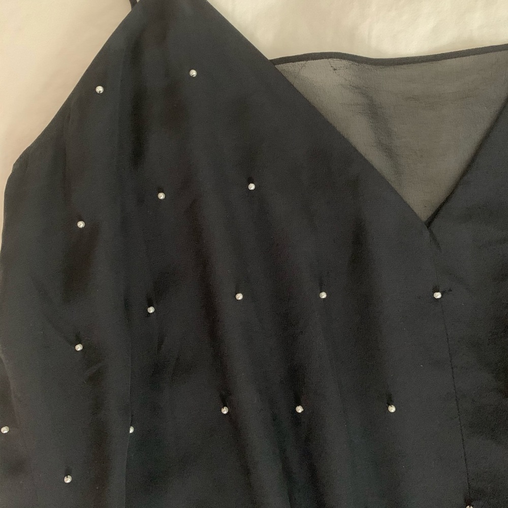 CLUB MONACO silk jumpsuit with pearl detailing - Picture 3 of 4